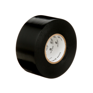 3M 37 Series Vinyl Electrical Tape 1-1/2 in x 66 ft 8.5 mil Black