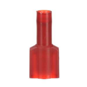 3M Male Insulated Disconnects 22 - 18 AWG Butted Barrel Red Nylon