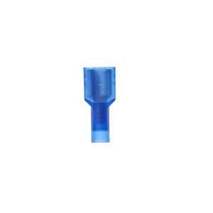3M Female Insulated Disconnects 16 - 14 AWG Butted Barrel Blue Nylon