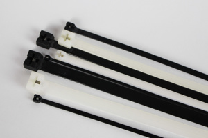 3M Steel Barb Cable Ties Stainless Steel Barb 17.7 in Plenum Rated Black 50 per Pack Weather-resistant