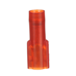 3M Female Insulated Disconnects 22 - 18 AWG Butted Barrel Red Nylon
