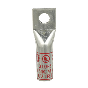 3M 31000 Series Long Barrel Compression Lugs 1/2 in 1 Hole Red 350 kcmil