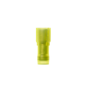 3M Female Insulated Disconnects 12 - 10 AWG Interlocking Barrel Yellow Nylon