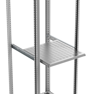 Telescopic Ventilated Shelf, SHT, 46x702x700mm, Zinc Plated, Mild Steel