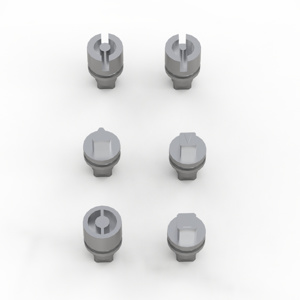 Lock insert slotted 2x4 mm