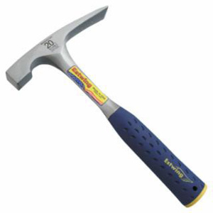 Estwing 268 Series Shock Reduction Grip Brick Hammers 11-1/4 in Forged Steel Straight