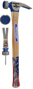 Vaughan Manufacturing Milled-face California Framing Hammers Hickory 17.5 in