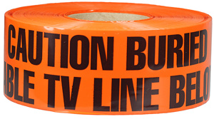 UT4D UG CAUTION TAPE ORG 3X1000 CABLE