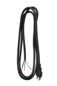 Southwire SJTW Power Supply Cords 15 A 125 V 16/3 6 ft Black Straight 5-15P