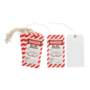 Brady B-853 Two-part Perforated Tags Do Not Operate 7-1/2 x 4 in Red