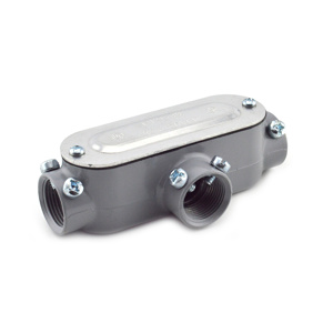 Bridgeport Fittings Type T <em class="search-results-highlight">Conduit</em> Bodies Aluminum 3/4 in Cover, Gasket Included