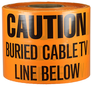 UT25D UG CAUTION TAPE ORG 6X1000 BUR TV