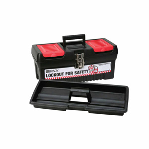 Brady Medium Lockout Toolbox Polypropylene, Steel