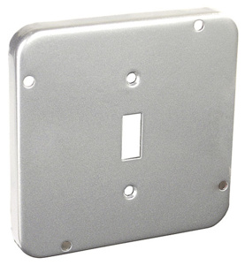 Southwire 4-11/16 Square Box Industrial Covers Toggle Switch 1/2 in Raised