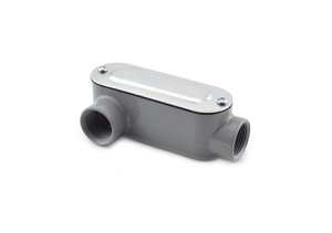 Bridgeport Fittings LR Condulet Bodies Aluminum 3/4 in Cover, Gasket Included