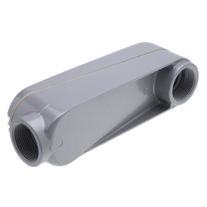 Bridgeport Fittings Type <em class="search-results-highlight">LB</em> Mogul Condulet Bodies Aluminum 1 1/4 in Cover, Gasket Included