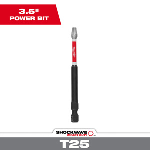 Milwaukee Impact Driver Power Bits 1 Piece T25