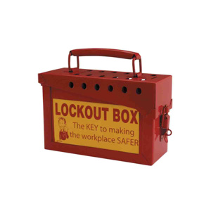 Brady Group Lockout Boxes Heavy Duty Steel Red