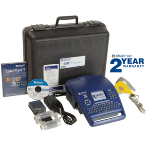 Brady BMP®71 Label Printer Kits Rechargeable NiMH Battery Single Color Printing 4 to 174 pt with Autosizing
