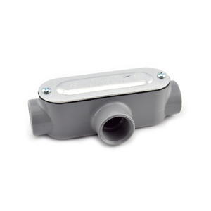 Bridgeport Fittings Type T <em class="search-results-highlight">Conduit</em> Bodies Aluminum 3/4 in Cover, Gasket Included