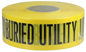 UT20D UG CAUTION TAPE YEL 3X1000 UTILITY