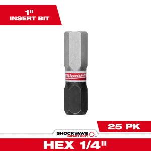 Milwaukee Impact Driver Insert Bits 1/4 in