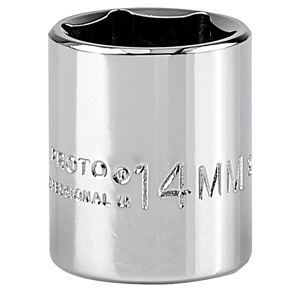 Stanley Metric Sockets 1/4 in 6 Point 14 mm