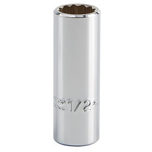 Stanley SAE Sockets 3/8 in Deep 12 Point 1/2 in