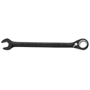 Stanley Black Chrome Combination Reversible Ratcheting Wrenches Black Chrome