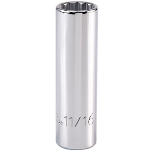 Stanley SAE Sockets 1/2 in Deep 11/16 in