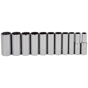Stanley Proto 1/2 in. Drive 12-Point Deep Socket Sets