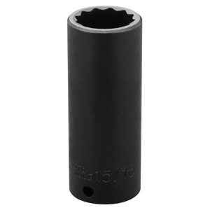 Stanley SAE Impact Sockets 1/2 in Deep 12 Point 15/16 in