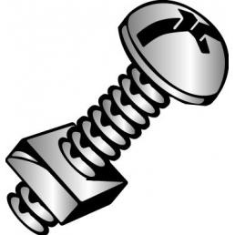 Minerallac Steel Round Head Stove Bolts with Hex Nut 1/4 in 1-1/4 in Zinc-plated