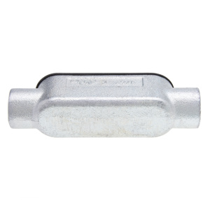Bridgeport Fittings Type C Condulet Bodies Aluminum 3/4 in Cover, Gasket Included