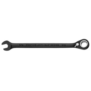 Stanley Black Chrome Combination Reversible Ratcheting Wrenches Black Chrome