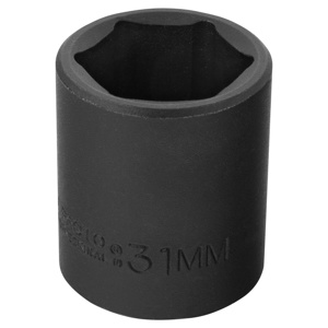 Stanley Metric Impact Sockets 1/2 in 6 Point 31 mm
