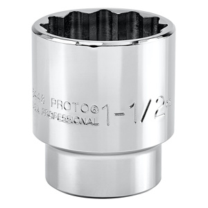 Stanley SAE Hex Bit Sockets 1/2 in Standard 12 Point 1-1/2 in