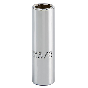 Stanley SAE Sockets 1/4 in Deep 6 Point 3/8 in
