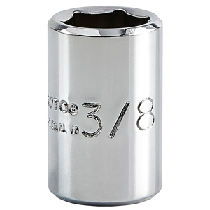 Stanley SAE Sockets 1/4 in Standard 6 Point 3/8 in