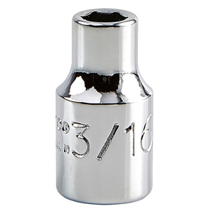 Stanley SAE Sockets 1/4 in Standard 6 Point 3/16 in