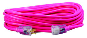 Southwire SJTW Extension Cord Sets 12/3 50 ft Pink