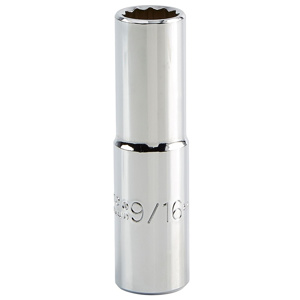 Proto SAE Sockets 1/2 in Deep 12 Point 9/16 in