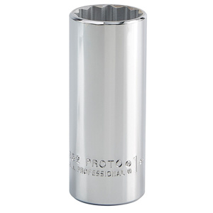 Stanley SAE Sockets 1/2 in Deep 12 Point 1 in