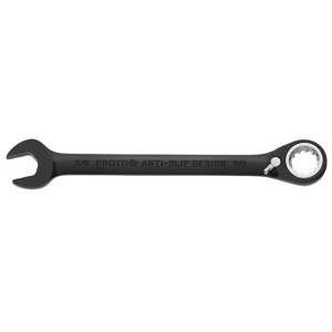 Stanley Black Chrome Combination Reversible Ratcheting Wrenches Black Chrome