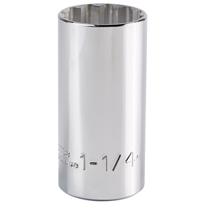 Stanley SAE Sockets 1/2 in Deep 12 Point 1-1/4 in