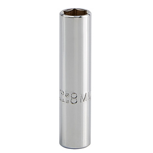 Stanley Metric Sockets 1/4 in Deep 6 Point 8 mm