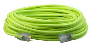 Southwire SJTW Extension Cord Sets 12/3 100 ft Neon Green