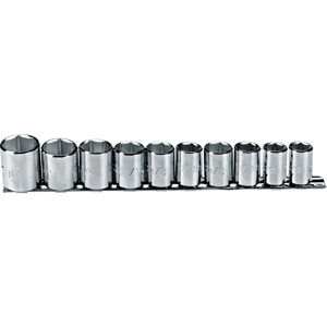 Stanley J52 TorquePlus™ SAE Socket Sets Standard 3/8 in 10 Piece 6 Point