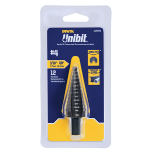 Stanley Lenox Step Drill Bits 3/16 - 7/8 in High Speed Cobalt Steel (HSS-Co) Quick-change Hex Shank 3/8 in