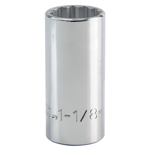 Stanley SAE Sockets 1/2 in Deep 12 Point 1-1/8 in